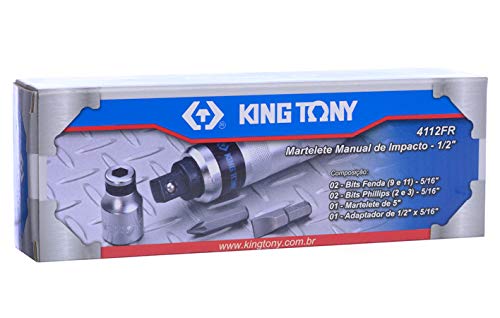 king tony 4112FR Case of Impact Screwdrivers and Accessories-Set of 6, Black - Image 2