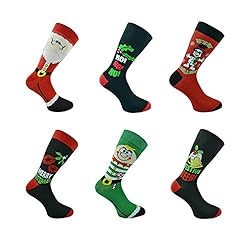 6 Pairs of Festive Christmas Socks