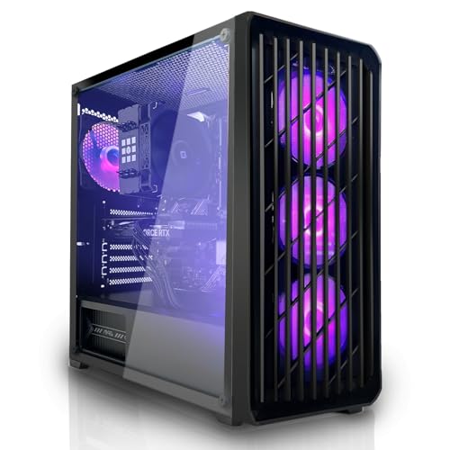 SYSTEMTREFF PC Gamer High-End AMD Ryzen 5 9600 6x5.2GHz | AMD Radeon RX 9060 XT 16Go DX12 | 1To M.2 NVMe | 16Go DDR5 RAM | Windows 11 | Ordinateur de Bureau...