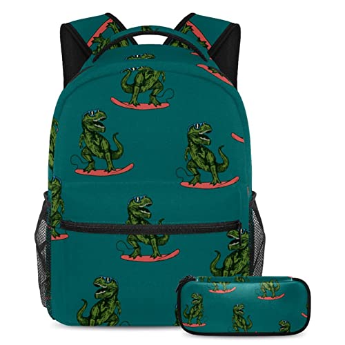 Sac à dos voyage dinosaure vert enfant et ado pour les sorties scolaires et les vacances en famille