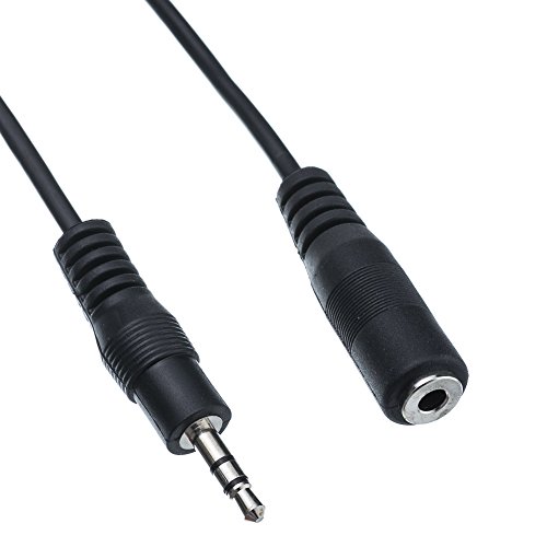 Cable de extensión estéreo 3.5mm macho a hembra 25 pies miniatura 1