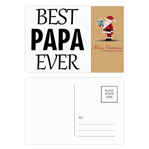 Cartes postales Best Papa Ever lot de 20 idée cadeau fête des pères et Noël