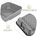 SAFIGLE 4-inch Plastic Paint Tray Set with 2 Disposable Tray Liners Lightweight Paint Pans for Wall Painting DIY Projects Portable Painting Wall Tools 3pcs Kit