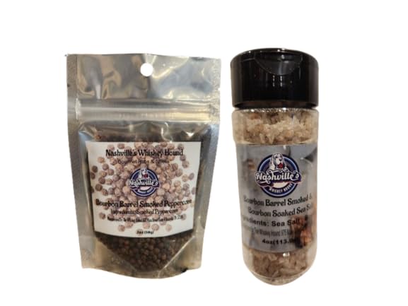 Sal marina ahumada y empapada en barril, pimienta ahumada en barril, paquete variado, ingredientes locales, ideal para platos principales o