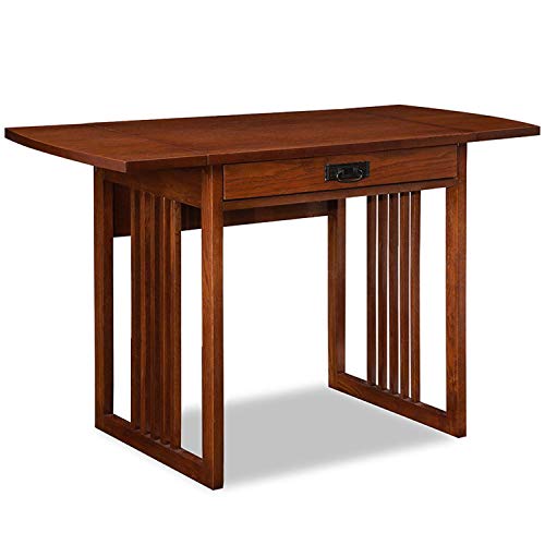 Mission Drop Leaf Computer Desk, 32-Inch, Solid Wood, Compact Fol...