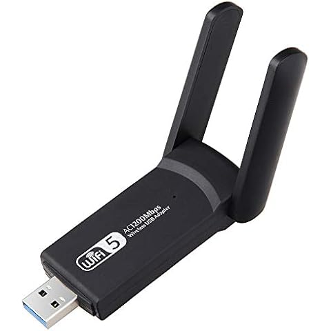 TTBD USB WiFi Adapter 1200Mbps, Wifi Dongle USB 3.0 Dual Band 2.4G/5.8G Ultra Fast Portable Dualband Wireless Network Adapter for PC Desktop Laptop, Support Windows 7/8/8.1/10, Mac OS 10.9-10.15 Cover