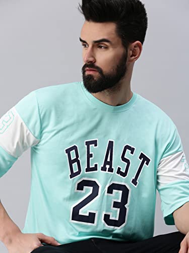 Image of RodZen Polyester Round Neck Half Sleeve Bull Printed Mens and Boy Oversized T-Shirt