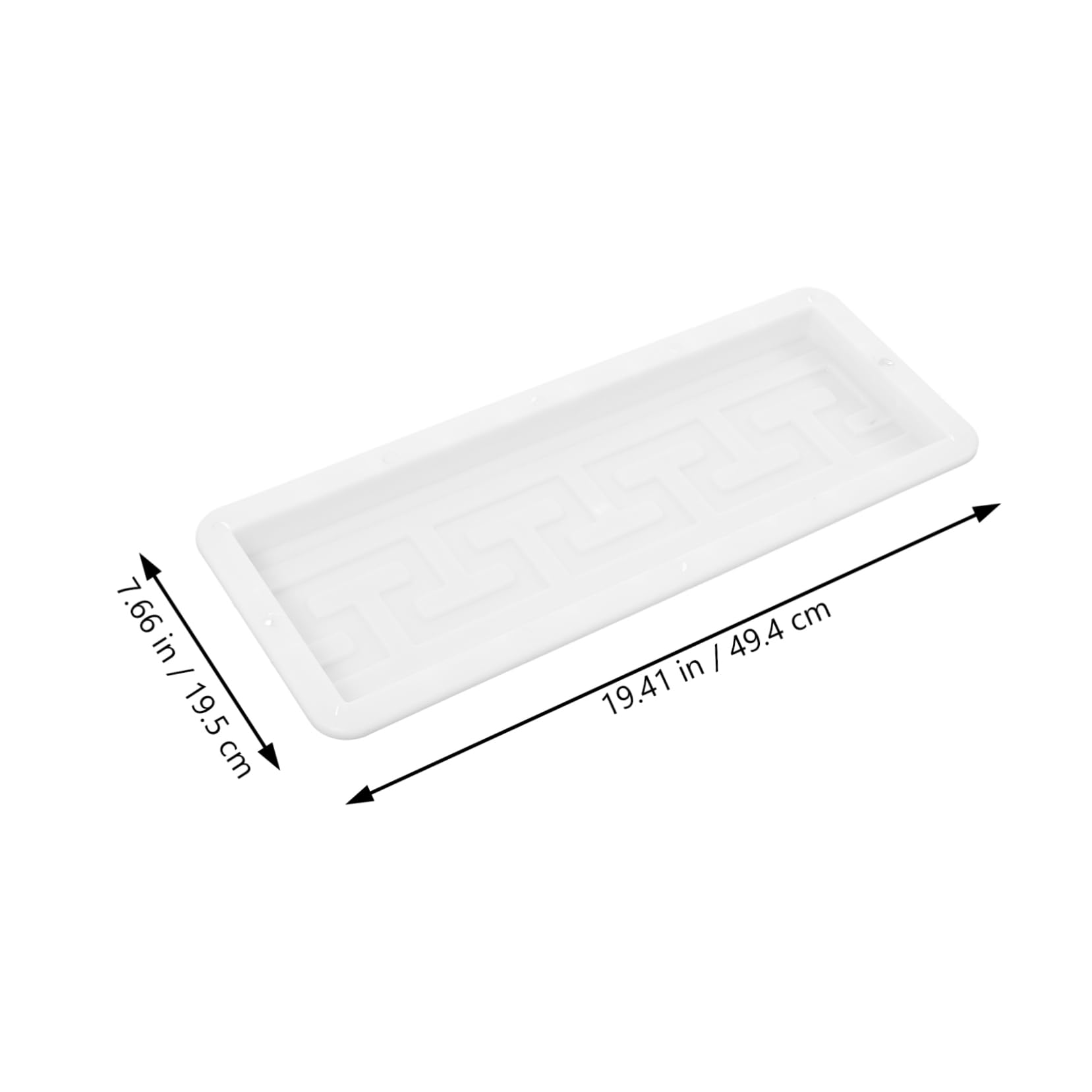 BESPORTBLE Molde de Plástico para Hacer Ladrillos de Cemento 45x15x3 Cm para Jardín y Patio Exterior, Molde Reutilizable para Adoquines Estilo Antiguo, Plantilla para Pavimento de Hormigón