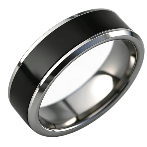 Stainless Steel Metal 125kHz T5577 RFID Ring,Suitable for Both Men and Women,Comfortable to Wear,Rewritable TK4100/EM4100 Cabine