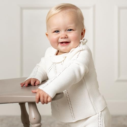 Hope & Henry Layette Cable Knit Sweater Set2