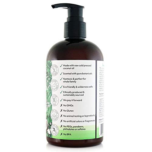 Coco Fiji Face & Body Lotion Infused With Coconut Oil | Lotion For Dry Skin | Moisturizer Face Cream & Massage Lotion For Women & Men | Cucumber Melon 12 Oz, Pack Of 1 #TOP2
