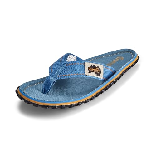 Gumbies Classic - Flip Flops aus recycelten Materialien - robuste Sohle aus wiederverwerteten Autoreifen, ergonomisches Fußbett - Light Blue, 36