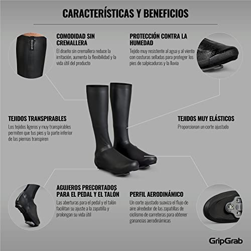 Cubrezapatos aero GripGrab Aqua Shield High Cut Pro de alto rendimiento 2