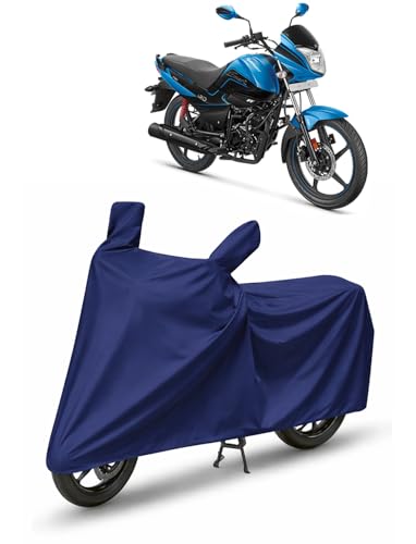 Image of Bike Cover for Hero Splendor ISMART 110 with Side Mirror Pocket & Buckle Belt | HIGH Material Quality | Weather Resistant