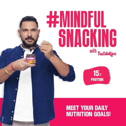 Image of Twiddles Walnut Brownie Chocolate Spread, 250g (Crunchy) - Made with 50% California Walnuts + Almonds & Seeds |14g Protein | Rich Omega-3 | 70% Less Sugar | No Palm Oil | No Preservatives | Stronger Bones | Brain Booster | India's 1st Walnut Spread