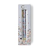 Channie's Beautiful Floral Rollerball Pen - Smooth Writing & Perfect for Home Office, Pen for Handwriting, Great Gift Idea for Teachers, Graduation Coworkers - Light Blue