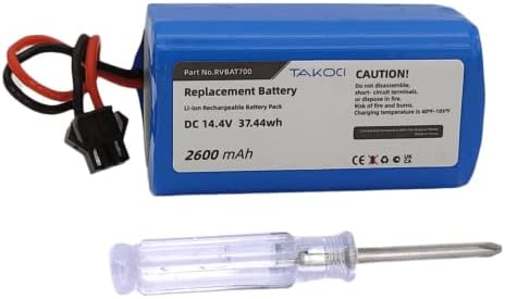 Youejoeq Shark Battery RVBAT700 Replacement Battery for Shark ION Robot RV720,RV750, RV700,RV755 Vacuum Cleaners (Attention: 3-Prongs Connector)