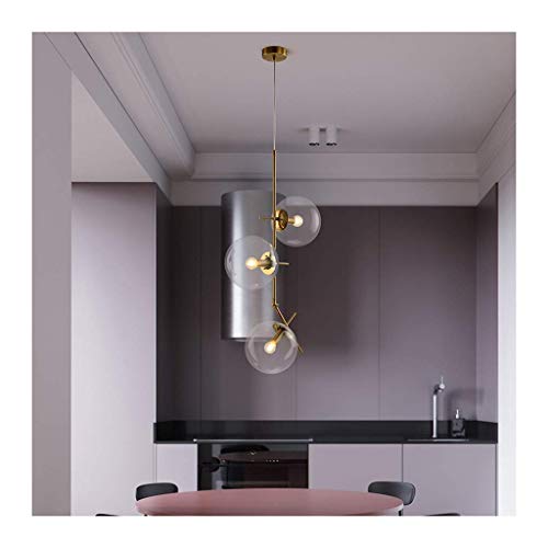 Lustres en verre d'art QHQQXN pour chevet de lit et salle de restauration moderne