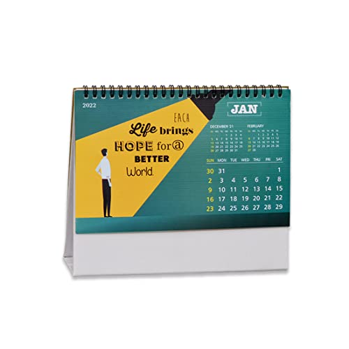 Coi 2022 Calendar Daily Desk Organizer | Monthly Planner 12 Months Motivational Organizer : Amazon.in