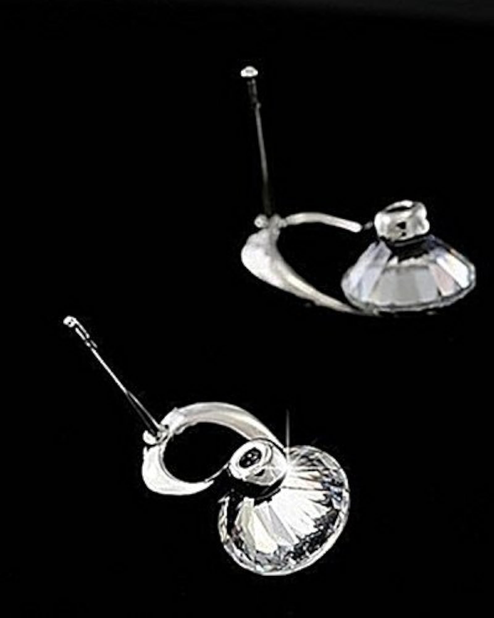 Crystal Stud Earrings Platinum Plated Stylish