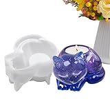 Kerzenhalter aus Silikon | Silikonform für Epoxidharz - Zementform in Katzenform für handgefertigte Kerzen und Tafelaufsatz