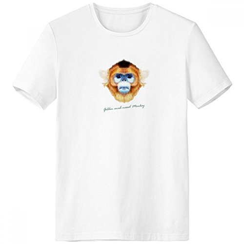 T-shirt Singe Doré à Nez Camus Homme pour un Look Printemps Été Décontracté
