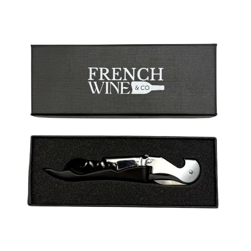 Tire-bouchon Sommelier Premium – Design Élégant en Acier Inoxydable – Accessoire Œnologie avec Coffret Cadeau Luxe
