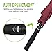 BAGAIL Golf Umbrella Large Oversize Double Canopy Vented Automatic Open Stick Umbrellas for Men and Women (Red, 68 in)