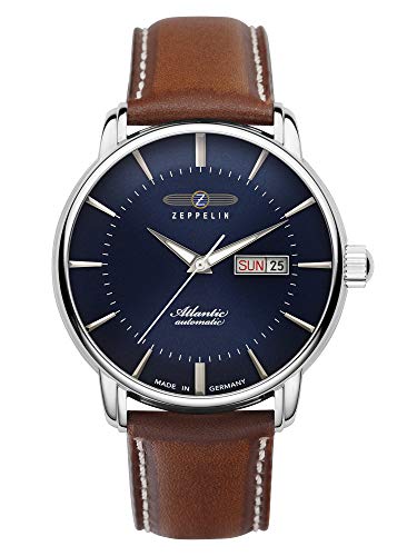 Montre Zeppelin 8466-3 automatique pour homme avec cadran bleu élégant