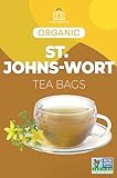Healthy Healing Herbs Organic St. John’s Wort Tea Bags – 100 Count | Premium Herbal Blend | Naturally Bright & Aromatic Flavor