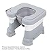 Bedside Commode, Portable Bedside Potty Shower Chair Adults Commode Seat for Bathing and Squat Toilet, Potty Chair for Elderly and Disabled (Grey)