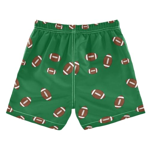 DOMIKING Football Green Toddler Boys' Swim Trunks Mesh Lining Swim Shorts for Child Boy Adjustable Waist2