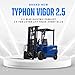 2025 TYPHON Vigor 2.5 Blue Electric Forklift 2.5 Ton Lifter Lift Truck Jitney Hi-Lo