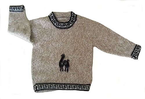 Jersey de punto beige para niños ideal para tardes de juegos de invierno