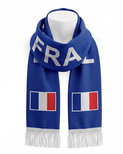 HAPZUR Bandana Foulard Écharpe Tricolore Bleu Blanc Rouge 55x55 cm - Accessoire Français pour Maire, Fêtes Nationales & Supporters