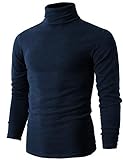 H2H Mens Mock Neck Long Sleeve Cardigan Sweater Top Navy US XS/Asia M (KMTTL028)