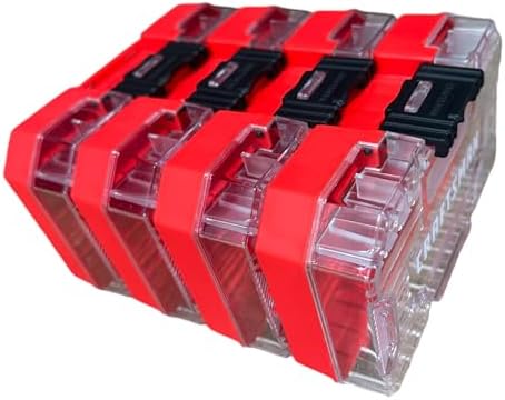 Craftsman Nano Small Versastack Compatible Stackable Plastic Storage Cases 4 Pack