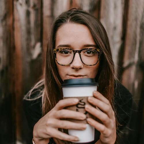 Image of LJCZKA Blue Light Blocking Glasses for Women Men Retro Square Frame Computer Gaming Glasses Anti Eyestrain Eyeglasses