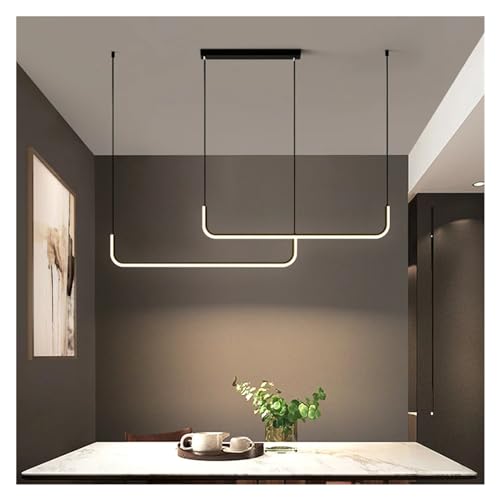 Luminaire noir LED au style simple pour une décoration intérieur haut de gamme - 4