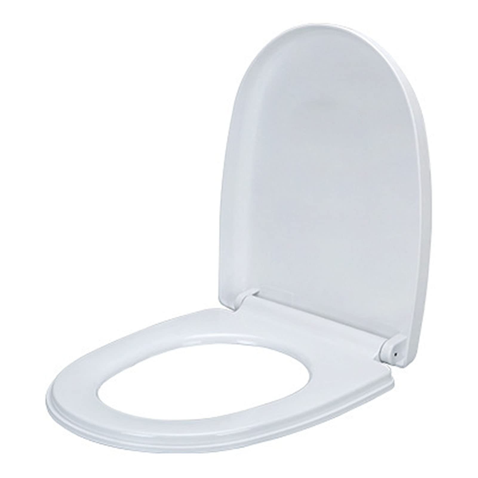 Elongated Toilet seat, Quiet Close Hinge Durable Plastic lidinge Adjustable Hinge, Lightweight, Portable, User-Friendly, Compact, Universal, Slow