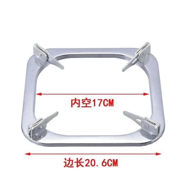 Accessoires de poêle à gaz blanc avec support carré pour éliminer les basculements - 3