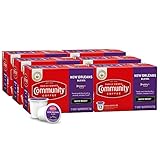 Picture of Community Coffee New Orleans Blend 72 Count Coffee Pods, Special Dark Roast, Compatible with Keurig 2.0 K-Cup Brewers, 12 Count (Pack of 6)