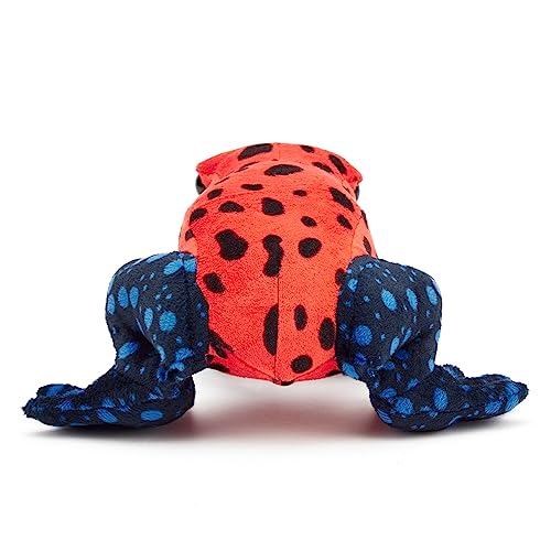 Zappi Co 100% Recycled Plush Poison Dart Frog Strawberry Red/Black Toy (15cm Length) Stuffed Soft Cuddly Eco Friendly Animals Collection for Newborns - Image 4