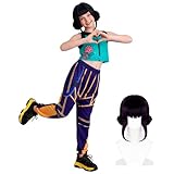 ZHOAOUAO Anime Cosplay Costume, Cosplay Kostüm Kinder mit Perücke, Anime Verkleidung Kinder, Kinderrollenspiele Kostümzubehör, Kinderkostüme für Halloween Karneval Fasching Dress-up Party (Z, 150)