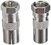 Produktbild Hama Koax SAT Adapter 2er Set (F-Stecker von Koax-Stecker und Koax-Kupplung) [Amazon Frustfreie Verpackung]