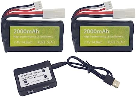 11.1V 2000mAh T Plug Battery For RC Speedboats - High Power LiPo Pack