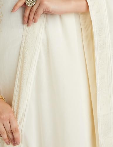 Image of BIBA Women Straight Cotton Straight Kurta Palazzo Suit Set