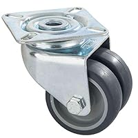 Algopix Similar Product 9 - Double Castor 5 cm Platinum ScrewOn 6