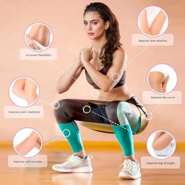 Resistance Bands for Working Out Fabric Exercise Bands Resistance 3 Pcs Workout Bands Sets for Women and Men Stretch Bands for Leg and Hand