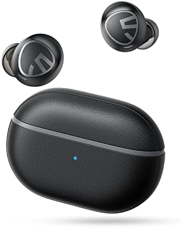 Soundpeats Free2 classic Wireless Earbuds Bluetooth V5.1 Headphones with 30Hrs Playtime in-Ear Wireless Earphones, Built-in Mic for Clear Calls, Touch Control, Single/Twin Mode, Immersive Stereo Sound